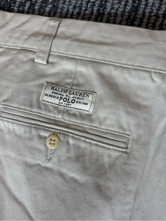Polo Ralph Lauren Andrew Pants 38x30 Biege pleated - Picture 6 of 9